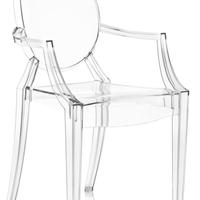 Kartell, Sedia Louis Ghost, Cristallo