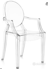 Kartell, Sedia Louis Ghost, Cristallo