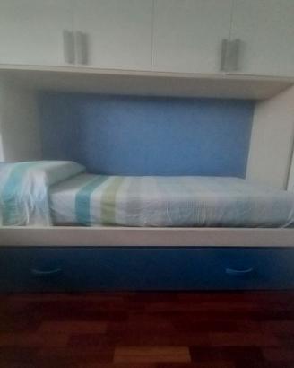 Letto singolo con secondo letto estraibile