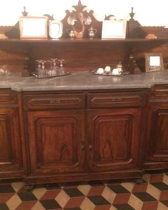 CREDENZA ANTICA IN NOCE PRIMI DELL' OTTOCENTO