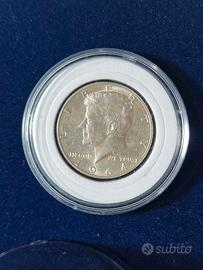 Moneta Mezzo Dollaro Kennedy 1964  Argento 90% SPL