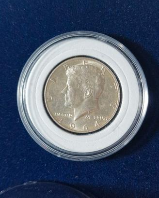 Moneta Mezzo Dollaro Kennedy 1964  Argento 90% SPL