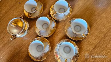 servizio da caffè vintage in porcellana bavarese