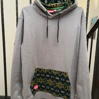 Felpa con cappucccio lobster grigia