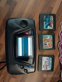 game Gear con 4 giochi