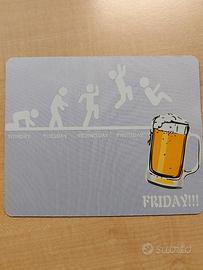 Tappetino mouse 22x18cm 3mm stampa Calice🍺