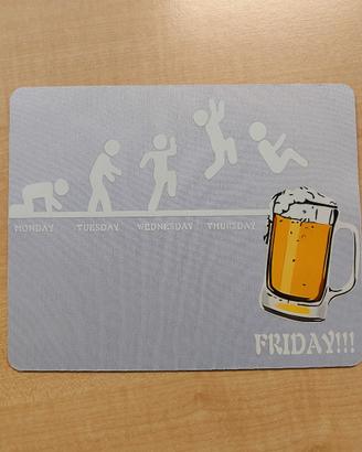 Tappetino mouse 22x18cm 3mm stampa Calice🍺
