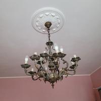 lampadario in ottone