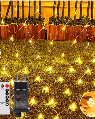 Rete Luminosa Natale Esterno 3x2m 192 LED 