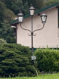 2 lampioni giardino inizio 1900