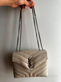 Yves saint laurent lou lou small beige