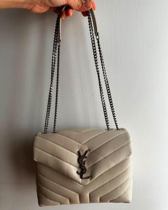 Yves saint laurent lou lou small beige