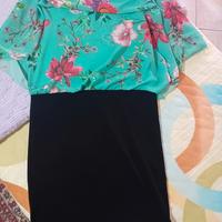 tubino donna a fiori