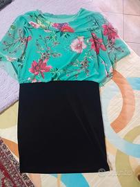 tubino donna a fiori