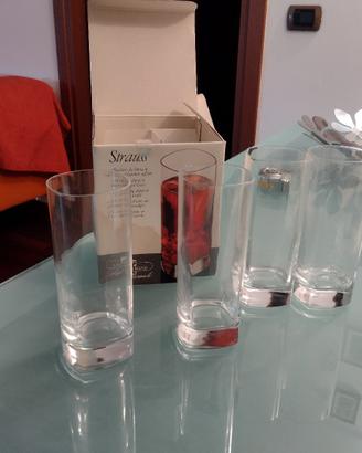 set 4 bicchieri da bevanda vetro superiore soff