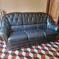 divano nero in pelle