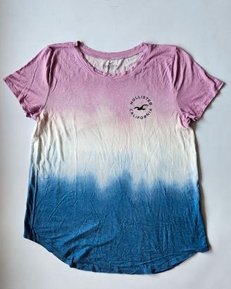T-shirt donna Hollister California tg.L cotone