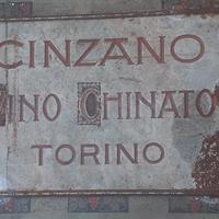 Insegna Cinzano Torino  la misura   cm.45x35