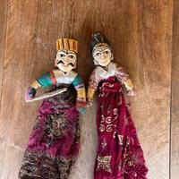 Coppia di Marionette Indiane Kathputli