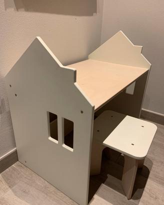 Set scrivania e sgabello Alondra