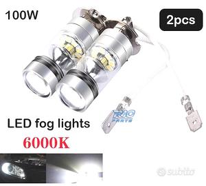 KIT DI LAMPADE ANTI-FOSCHIA A LED H3 100W CANBUS
