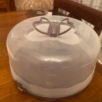 Tortiera / porta torta in plastica Nuovo