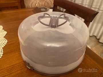 Tortiera / porta torta in plastica Nuovo