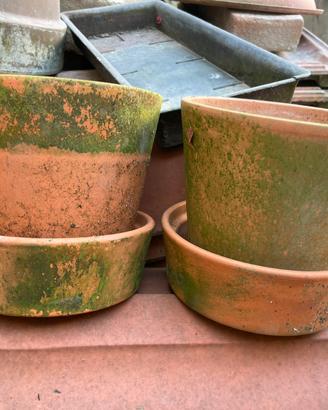 Set 2 vasi in terracotta piccoli