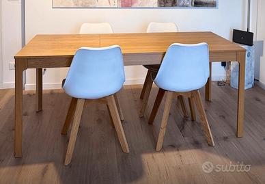 📣Tavolo in legno impiallacciato allungabile