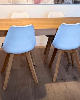 📣Tavolo in legno impiallacciato allungabile