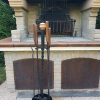 Set attrezzi camino o barbecue