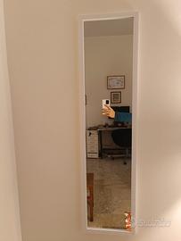 Specchio rettangolare bianco 30 x 120 cm INSPIRE

