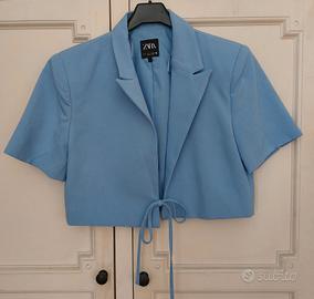 Giacca cropped carta da zucchero donna Zara 