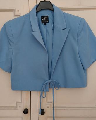 Giacca cropped carta da zucchero donna Zara 