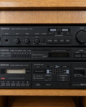 Impianto Hi-Fi vintage Kenwood KA-34 KT-34L KX-34