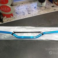 Manubrio cross - enduro piega bassa blu