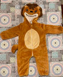 COSTUME CARNEVALE/HALLOWEEN LEONE BAMBINO/BAMBINA