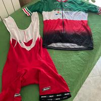 Completino ciclismo Santini