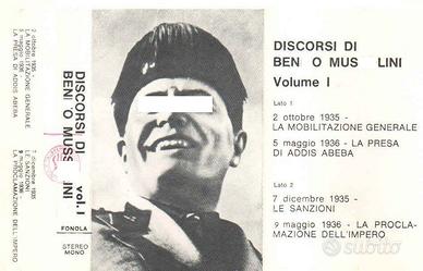 AUDIOCASSETTA DISCORSI BEN MUSSOL