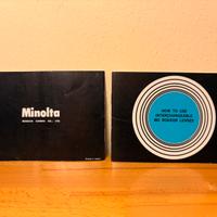 Libretti Minolta MC Rokkor istruzioni e tabelle