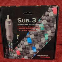 AUDIOQUEST CAVO SUBWOOFER CON DBS 36 VOLT 3 MT