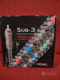 AUDIOQUEST CAVO SUBWOOFER CON DBS 36 VOLT 3 MT