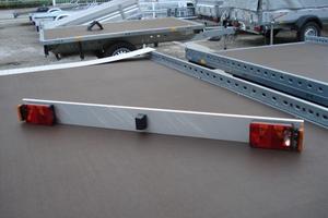 Barra posteriore per rimorchio 180cm completa