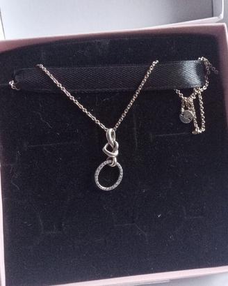 Collana pandora nodo d'amore 