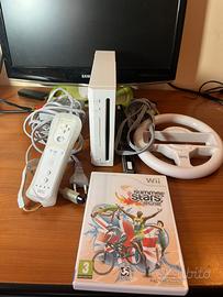 Console Nintendo Wii con cavi, telecomando, gioco