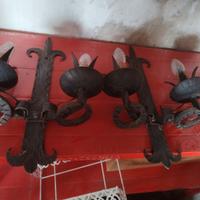 Lampadari in ferro battuto