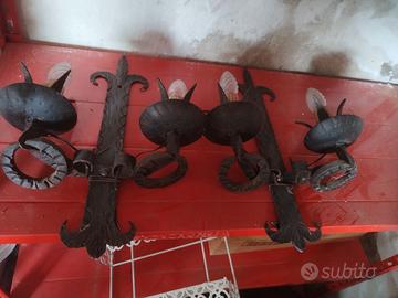 Lampadari in ferro battuto