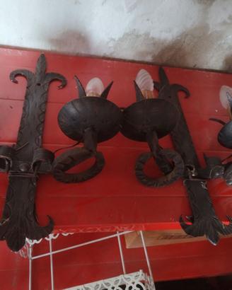 Lampadari in ferro battuto