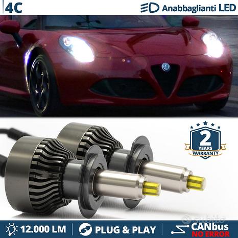 Lampade LED H7 per Alfa Romeo 4C Fari LENTICOLARI