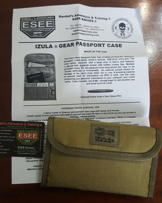 Porta documenti Esee izula passport case tan